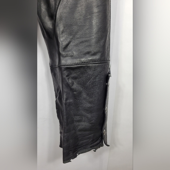 Vintage Harley-Davidson Leather Chaps Pants #569 Size L - Picture 13 of 16